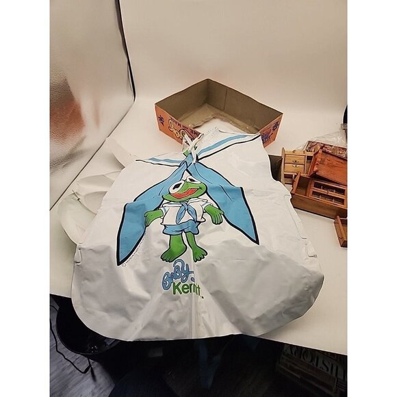 Vintage 1984 Jim Henson's Muppet Babies BABY KERMIT Ben Cooper Costume & Mask - Picture 7 of 8
